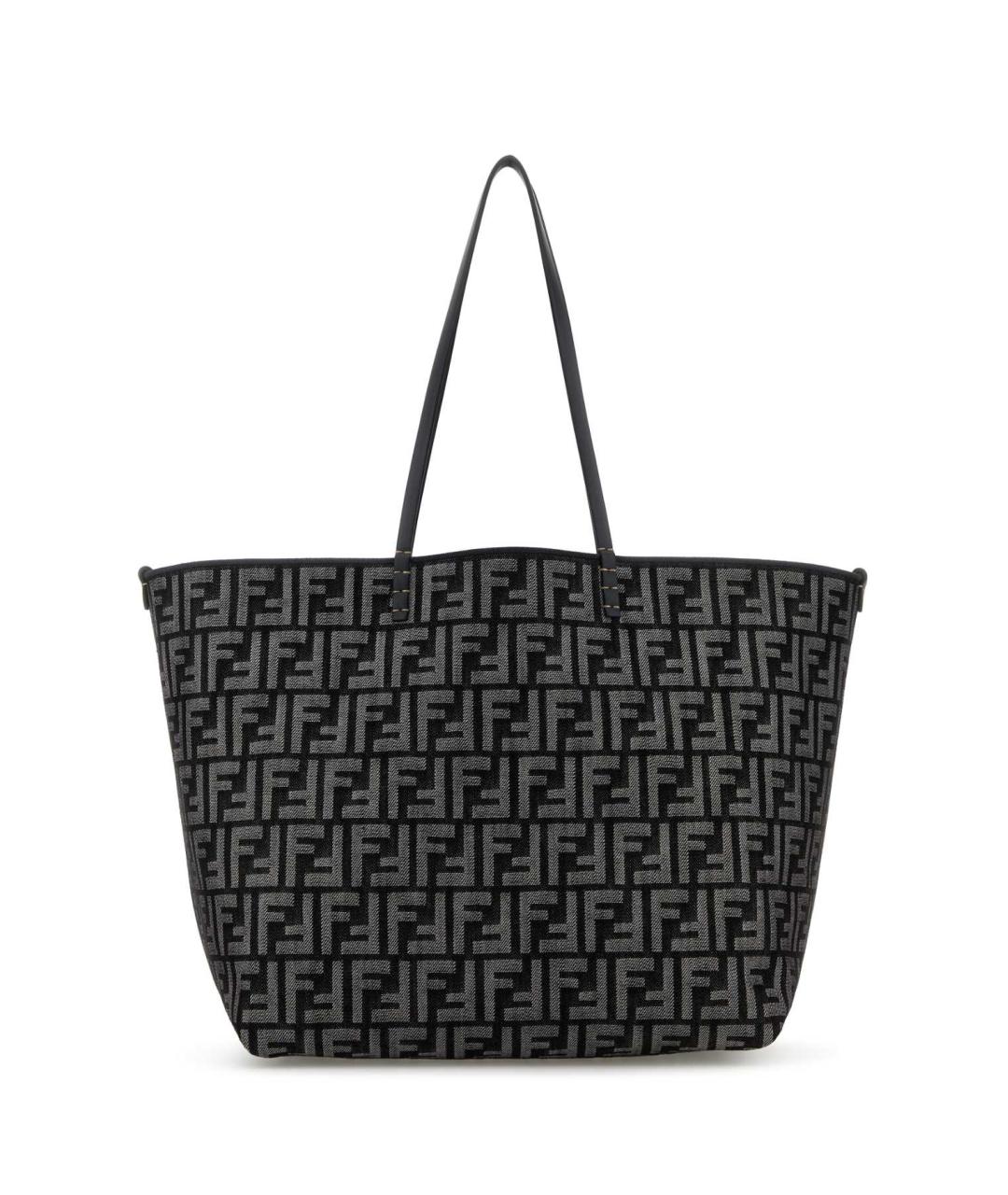 FENDI Темно-синяя деним сумка тоут, фото 1