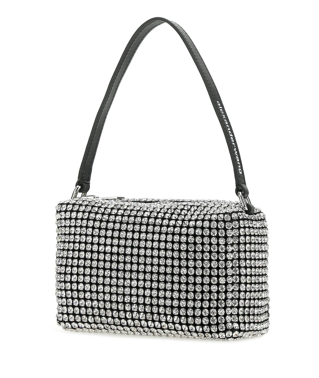 ALEXANDER WANG Серебряная тканевая сумка через плечо, фото 2