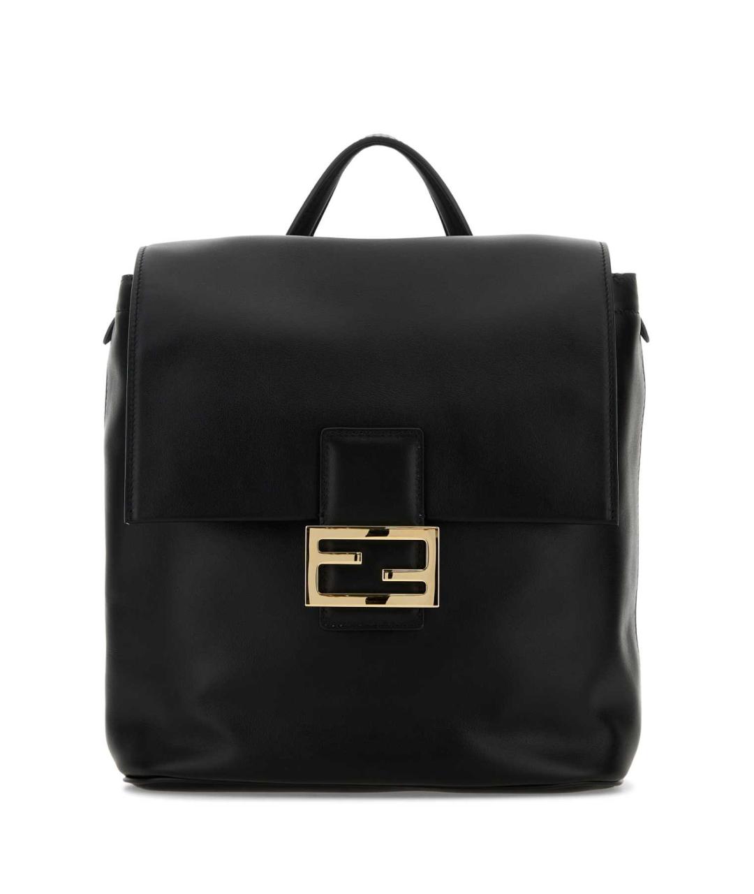 FENDI Черный кожаный рюкзак, фото 1