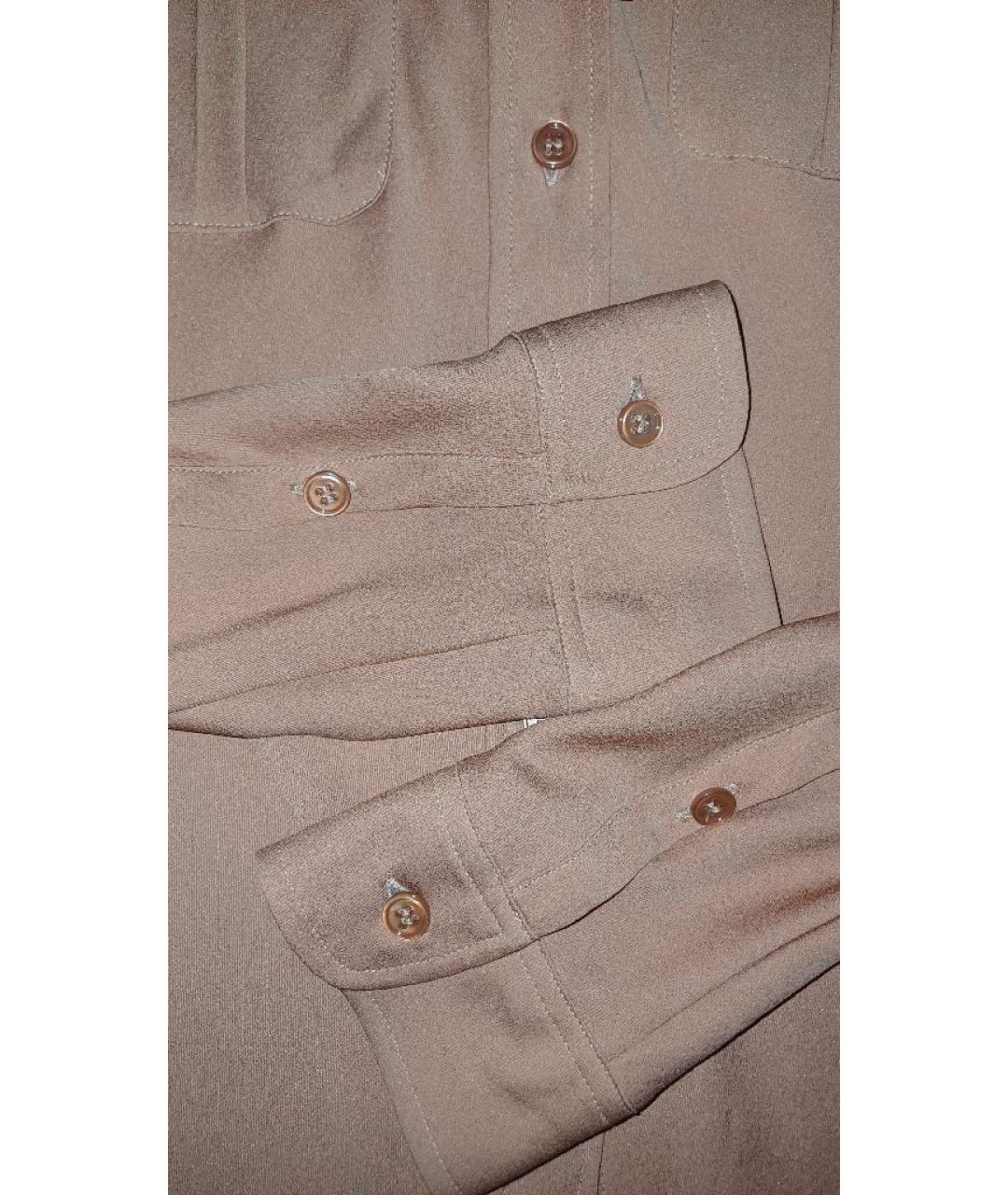 WEEKEND MAX MARA Оранжевая шелковая рубашка, фото 4