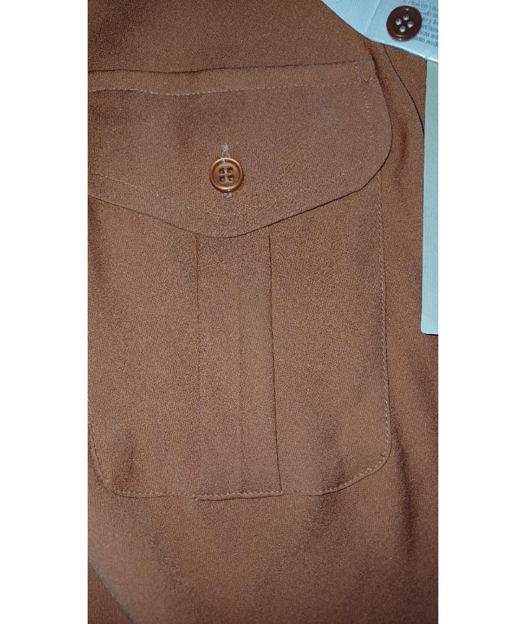 WEEKEND MAX MARA Оранжевая шелковая рубашка, фото 5