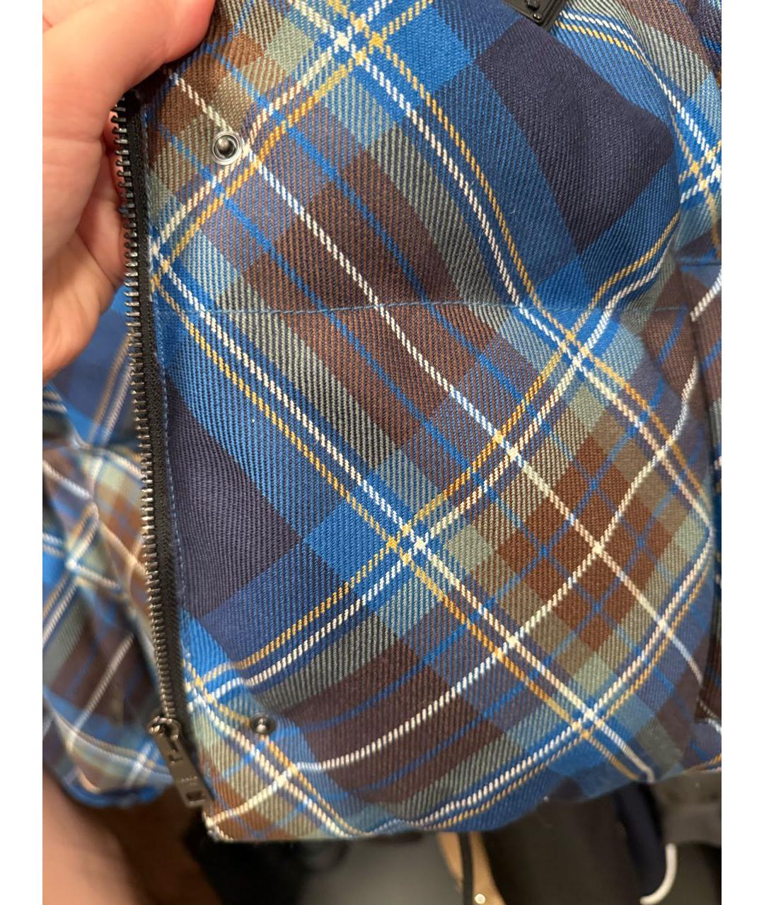 PRADA Синий полиэстеровый пуховик, фото 7