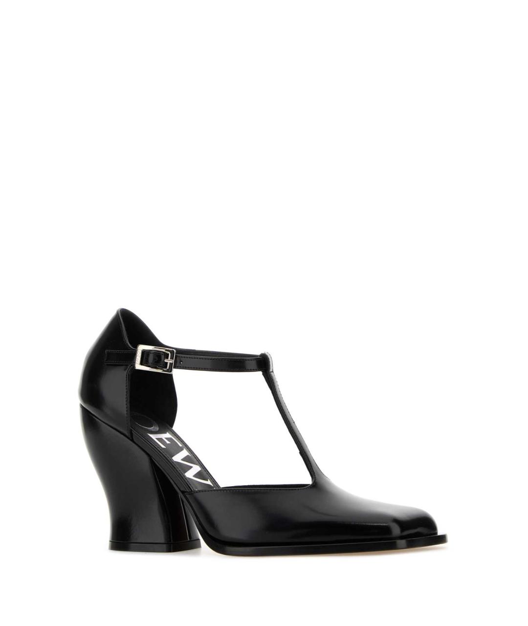 LOEWE Черные кожаные туфли, фото 2