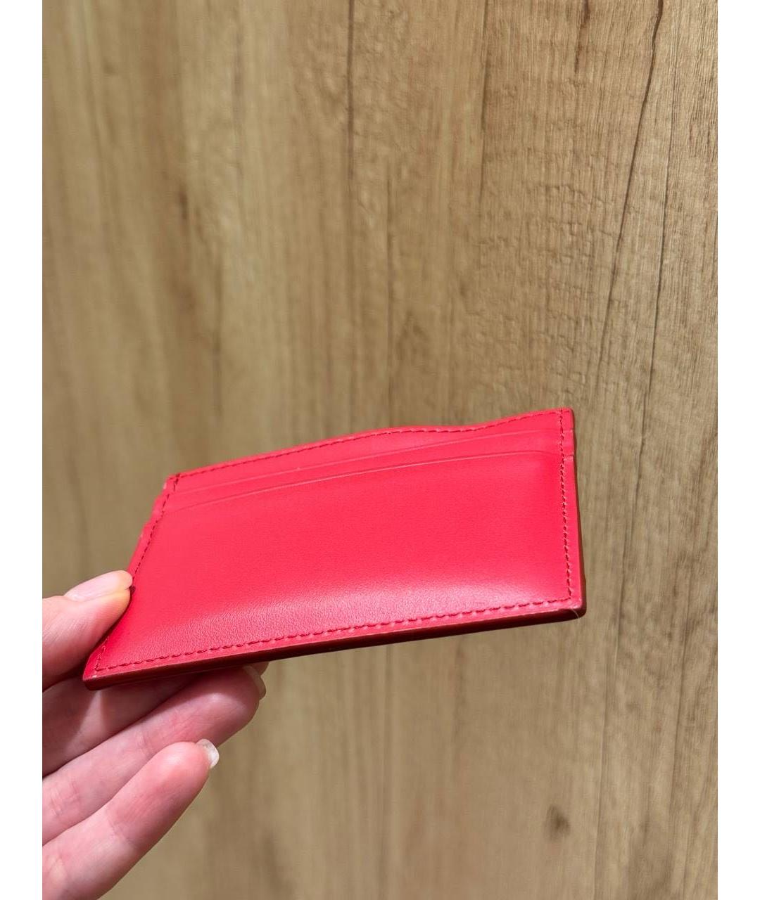 DOLCE&GABBANA Красный кожаный кардхолдер, фото 2