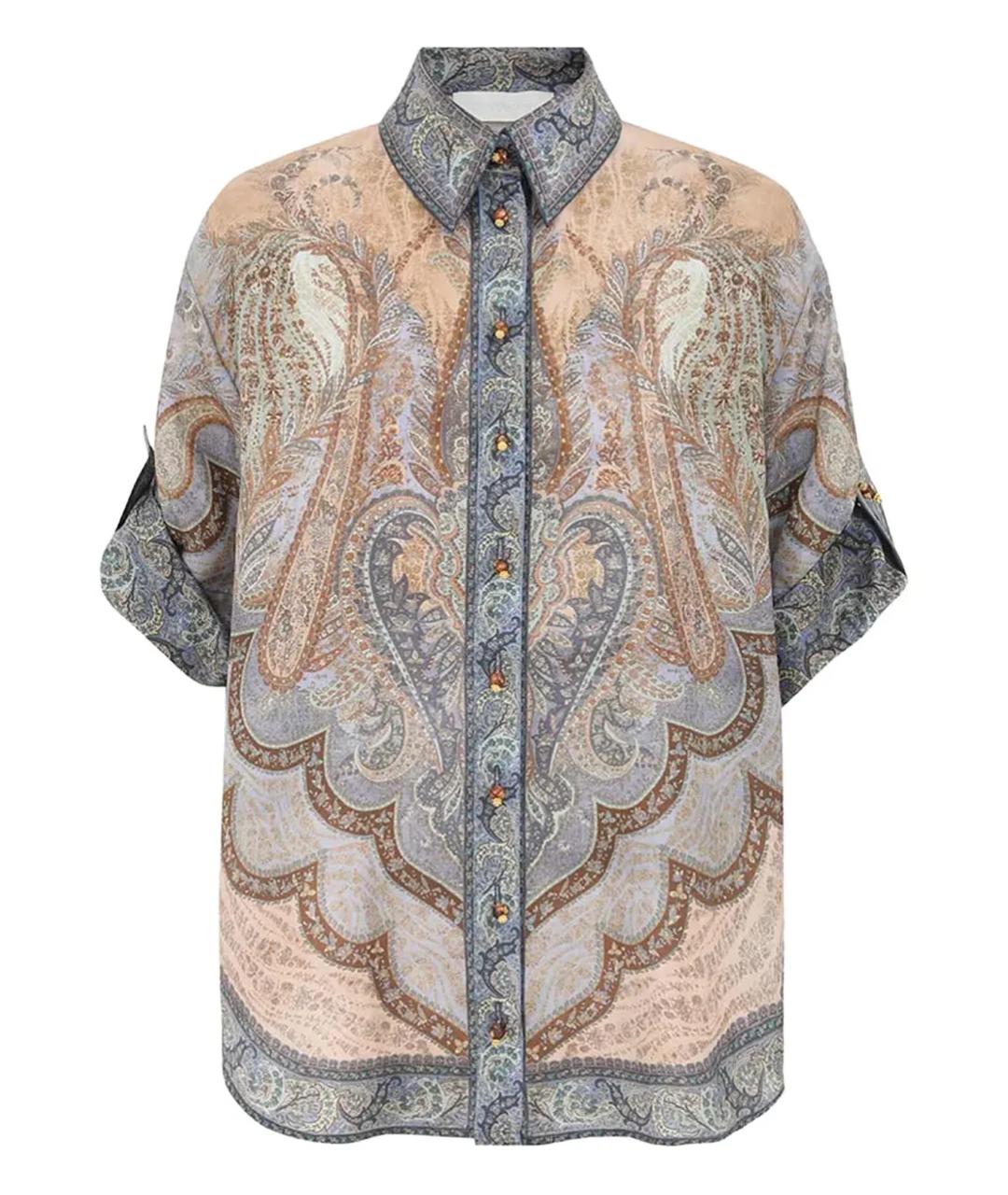 ZIMMERMANN Мульти шелковая рубашка, фото 1