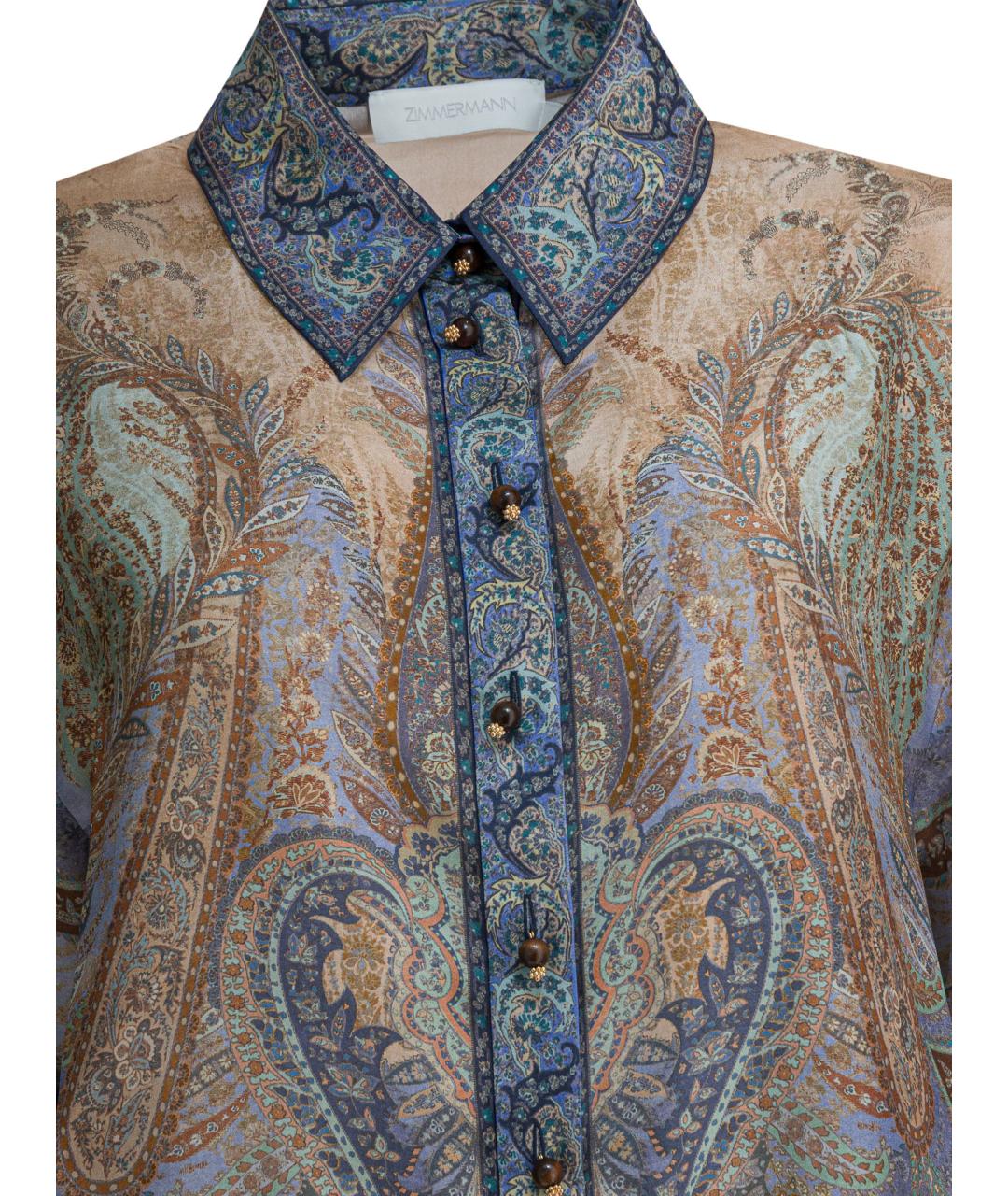 ZIMMERMANN Мульти шелковая рубашка, фото 3