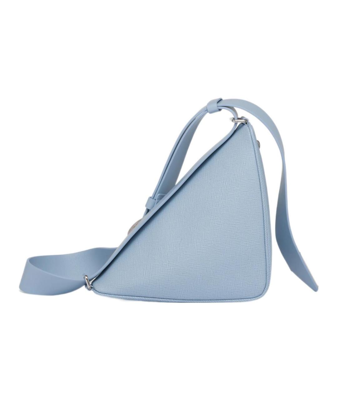 PRADA Голубая кожаная поясная сумка, фото 3