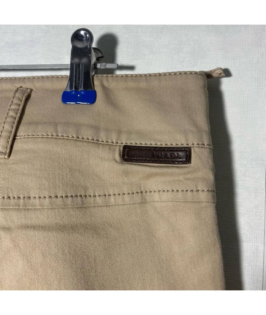PRADA Бежевые хлопковые шорты, фото 5