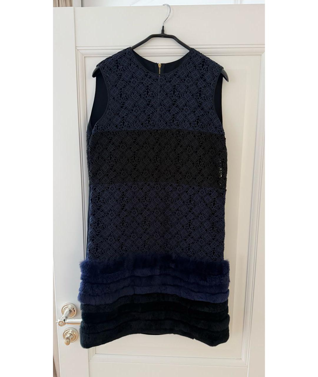 LOUIS VUITTON Темно-синее повседневное платье, фото 8