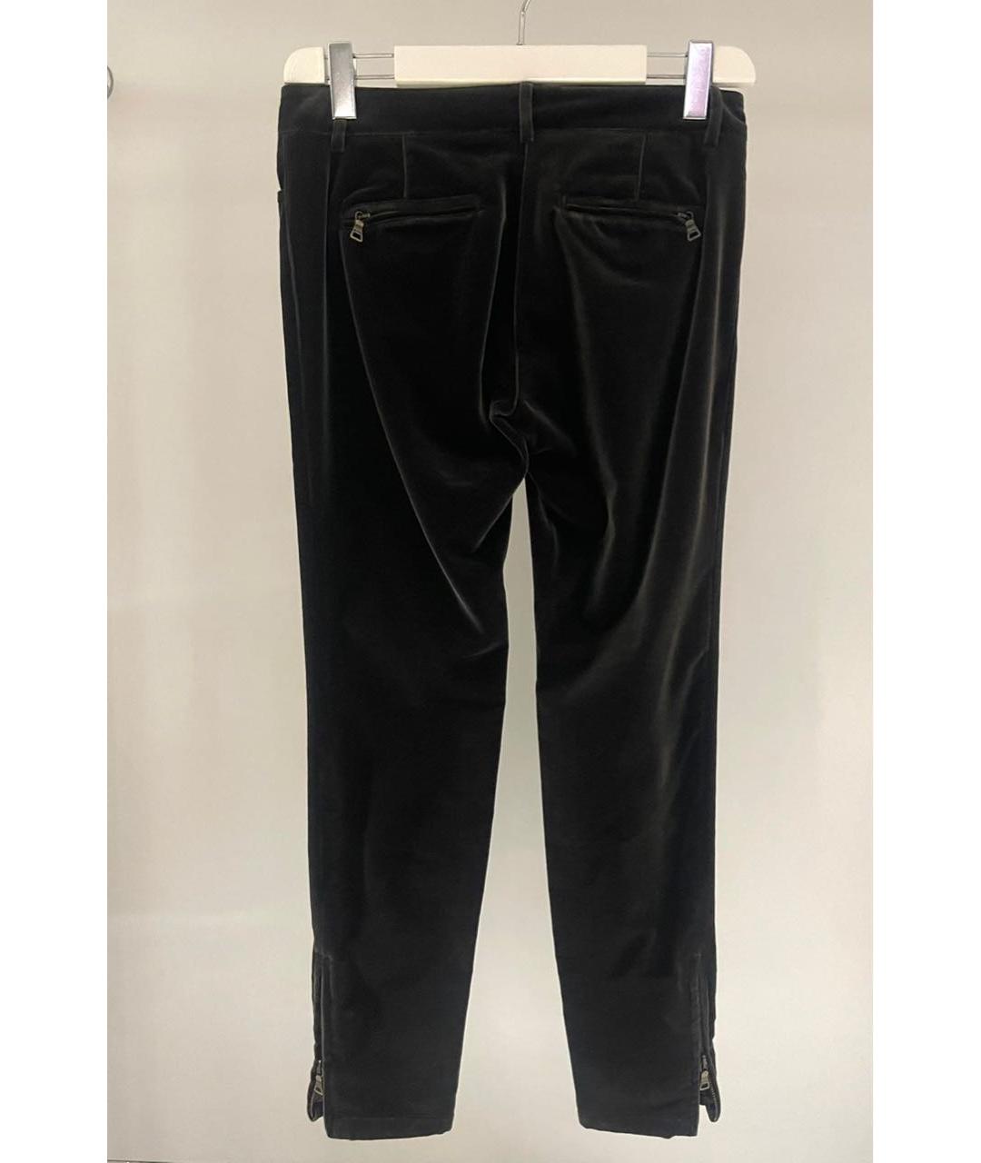 ETRO Коричневые велюровые прямые брюки, фото 2