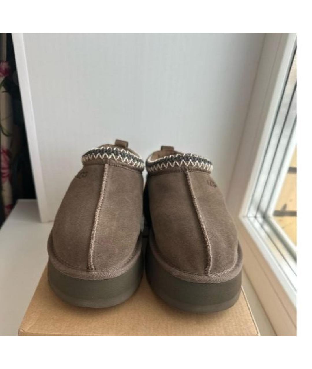 UGG AUSTRALIA Коричневые замшевые мюли, фото 2