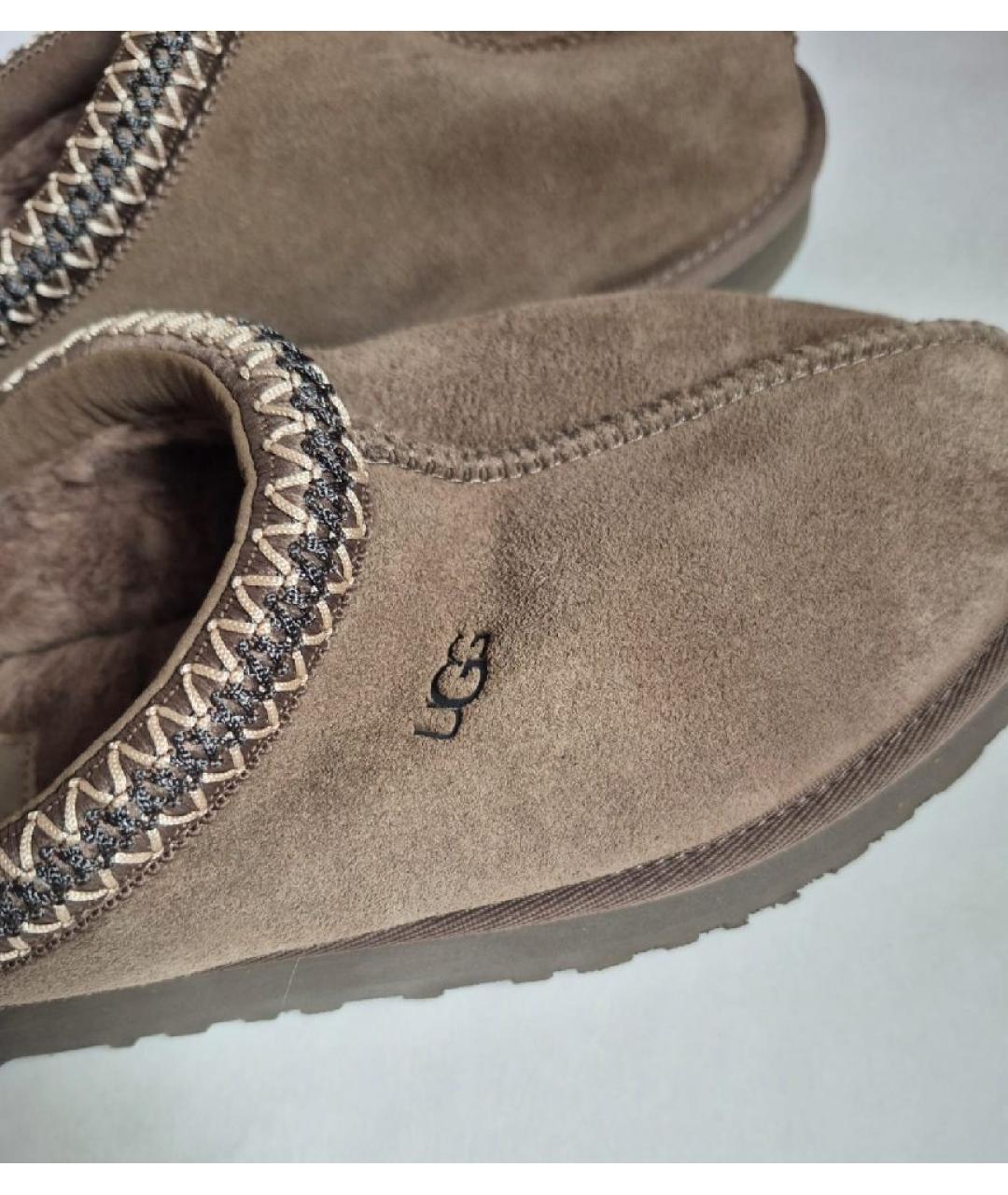 UGG AUSTRALIA Коричневые замшевые мюли, фото 7