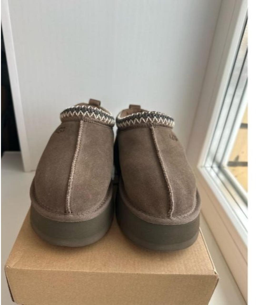 UGG AUSTRALIA Коричневые замшевые сапоги, фото 2