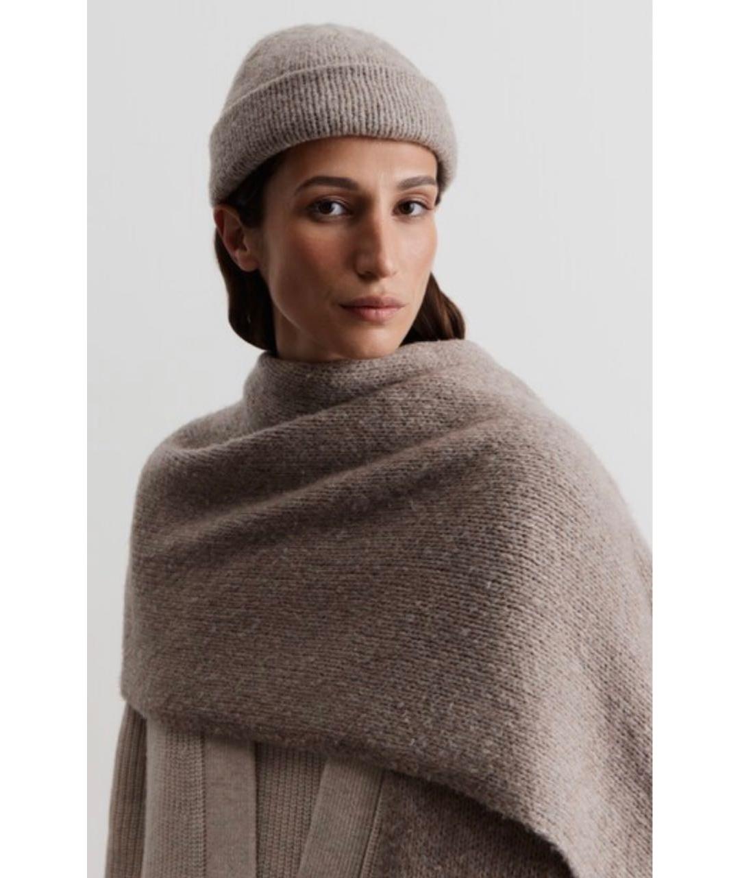 12 STOREEZ Бежевая кашемировая шапка, фото 2