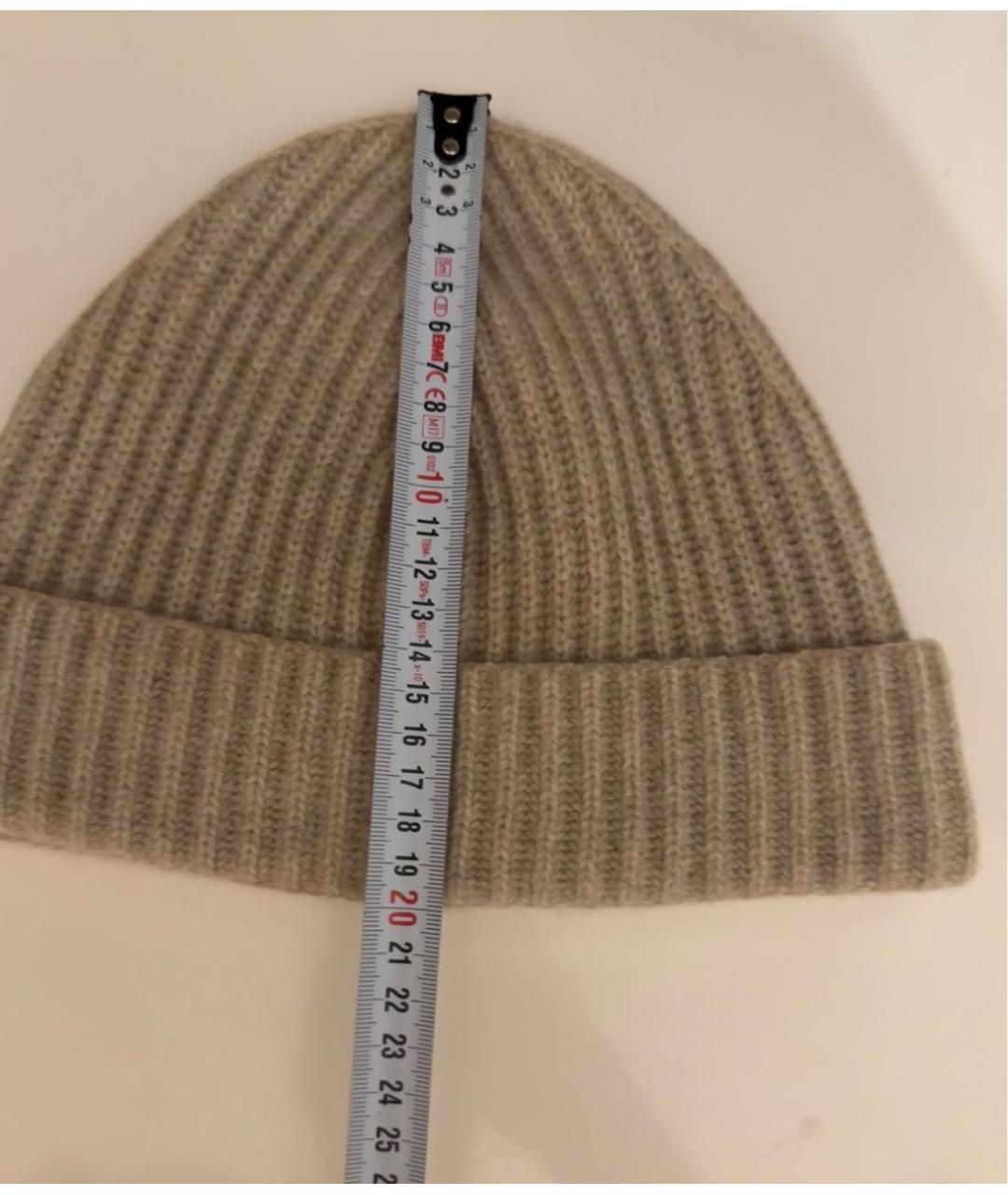 12 STOREEZ Бежевая кашемировая шапка, фото 4