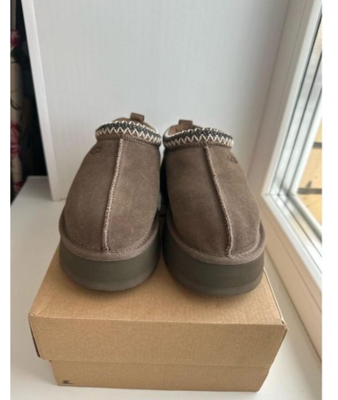 UGG AUSTRALIA Коричневые замшевые ботинки, фото 2