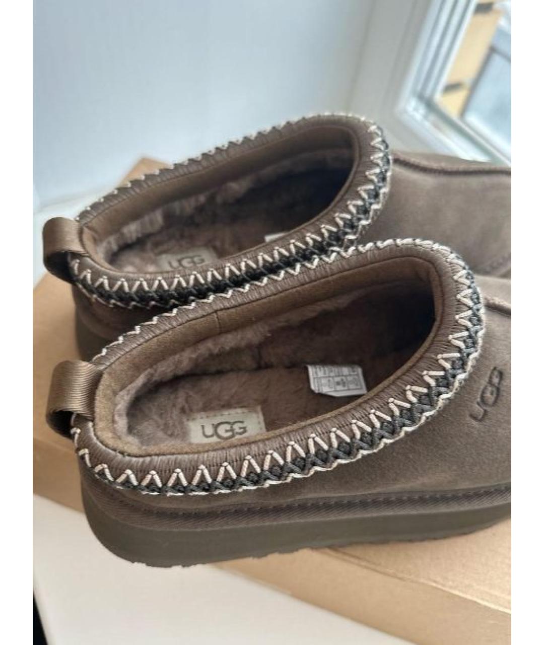 UGG AUSTRALIA Коричневые замшевые ботинки, фото 5