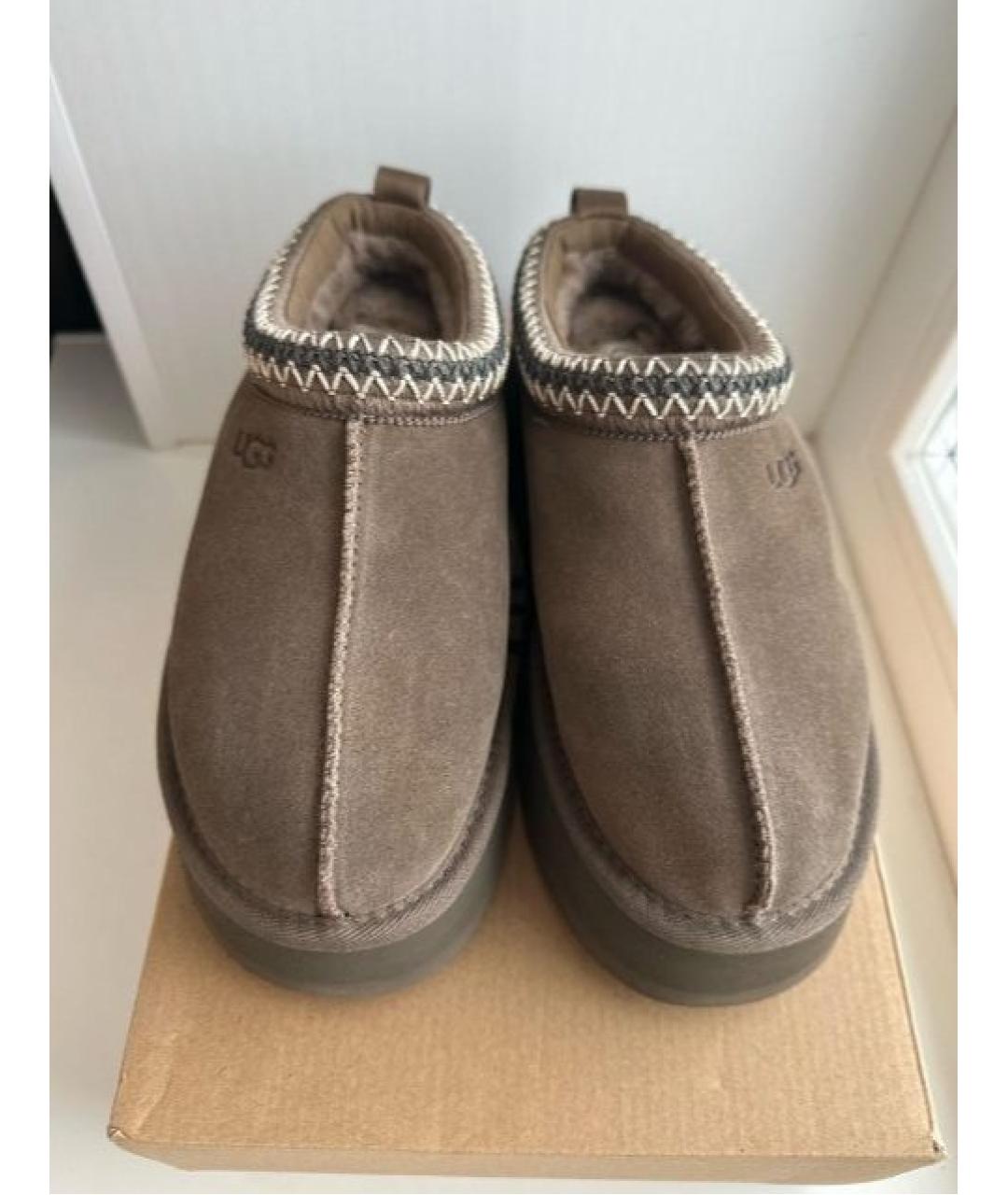 UGG AUSTRALIA Коричневые замшевые ботинки, фото 3