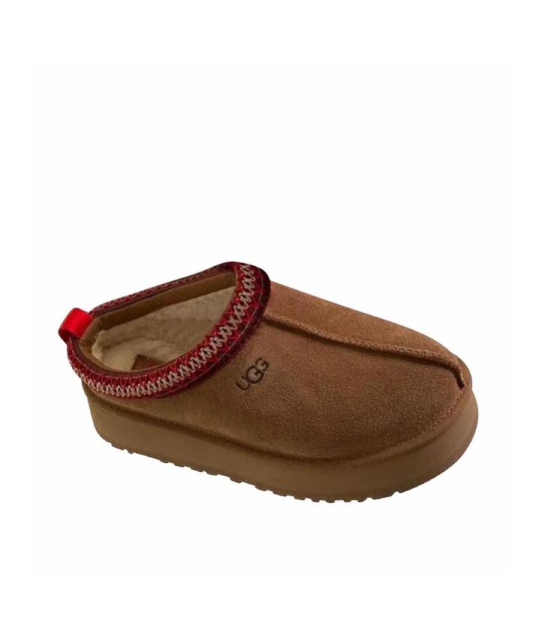 UGG AUSTRALIA Коричневые замшевые мюли, фото 2