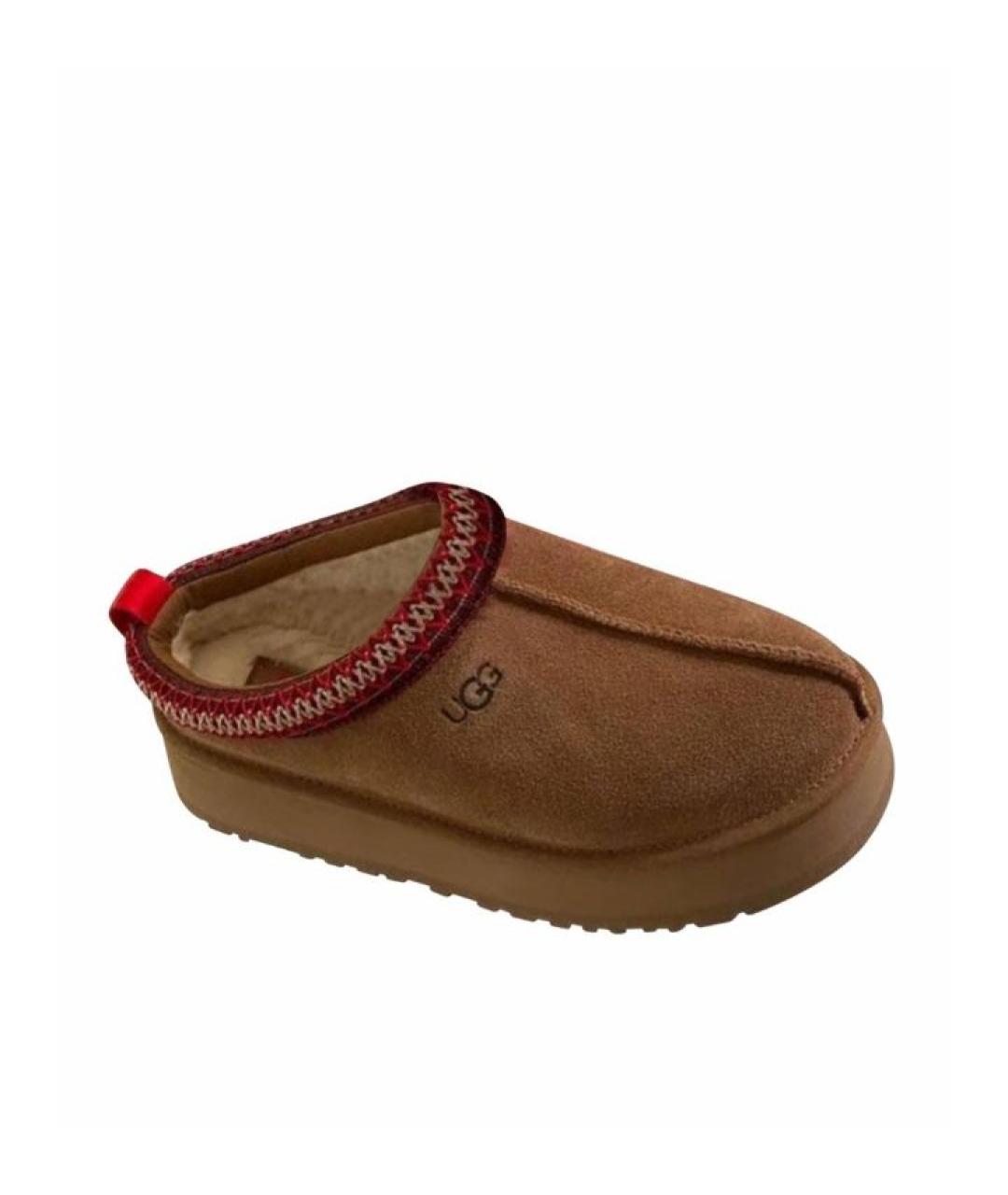 UGG AUSTRALIA Коричневые замшевые полусапоги, фото 2