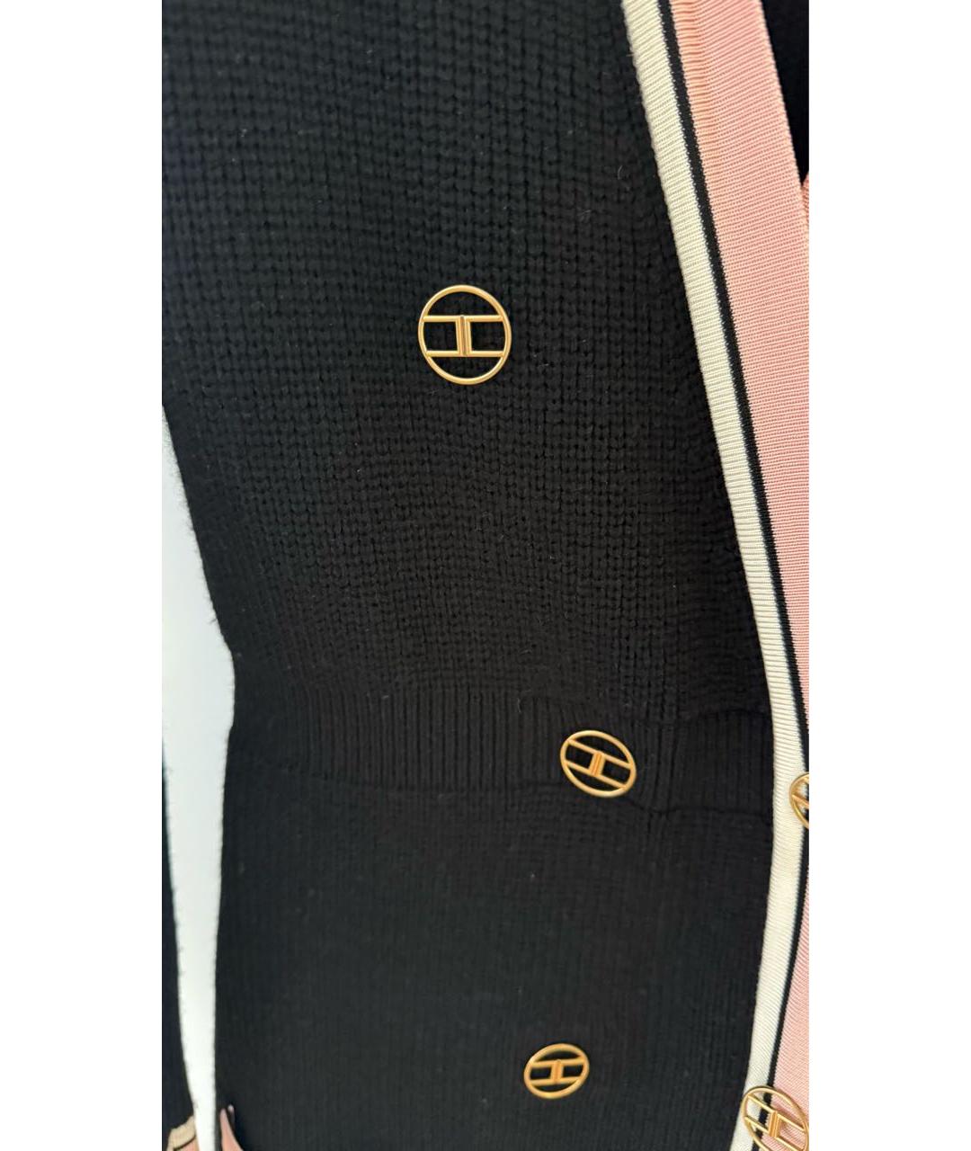 ELISABETTA FRANCHI Черное вискозное повседневное платье, фото 5