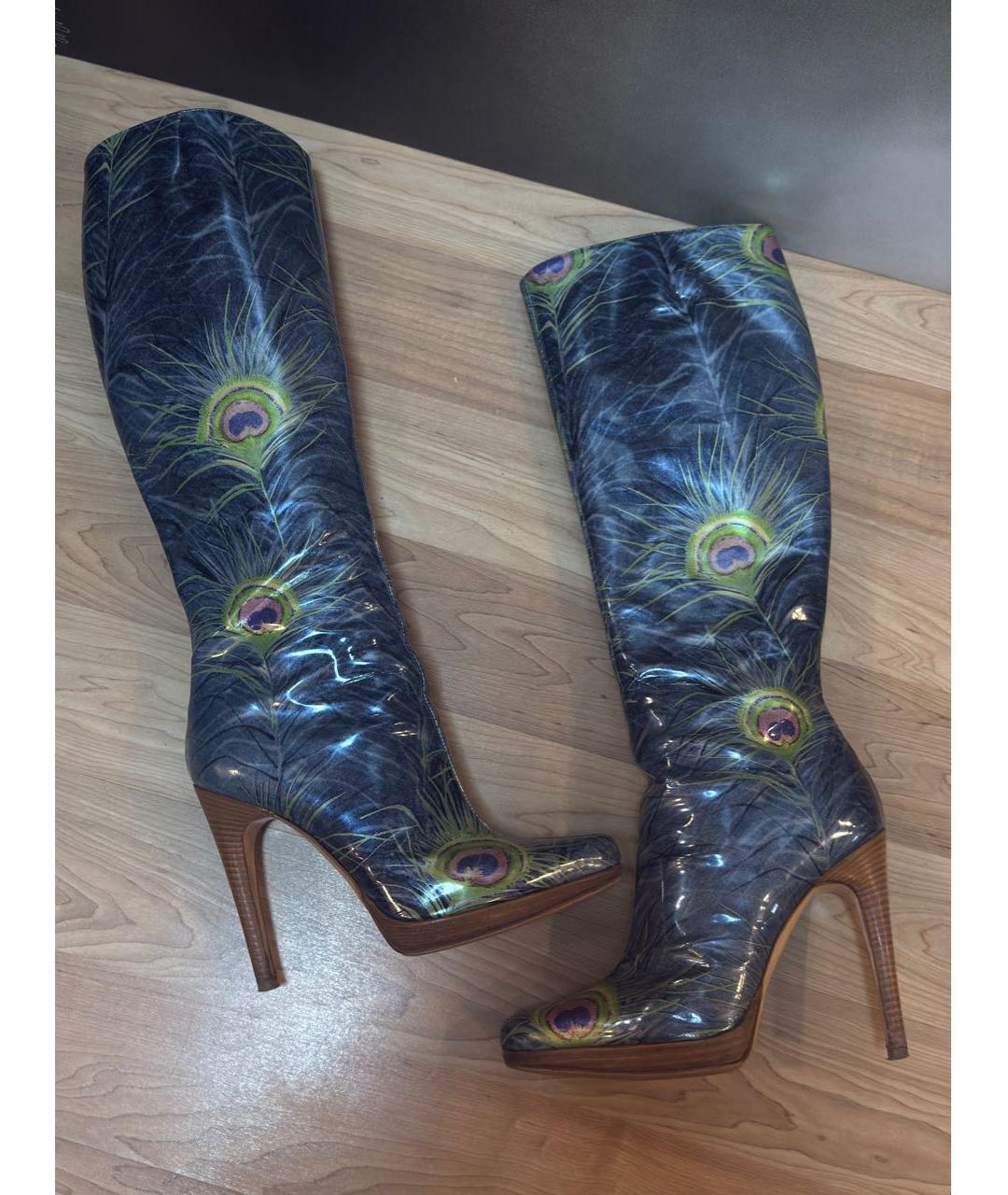 CASADEI Мульти сапоги из лакированной кожи, фото 9