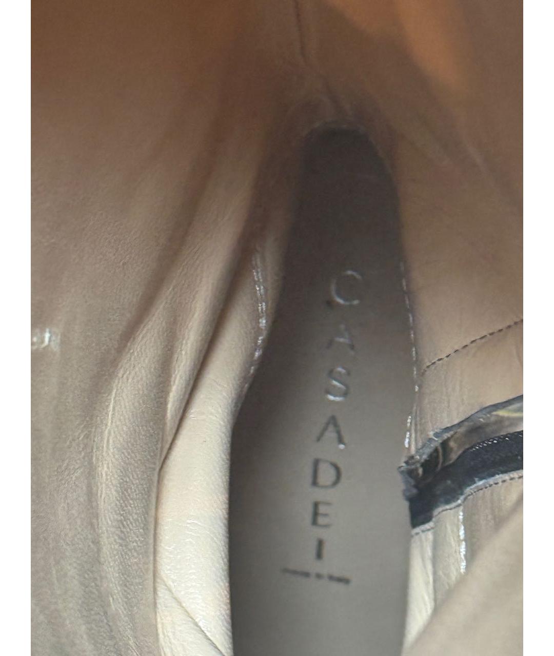 CASADEI Мульти сапоги из лакированной кожи, фото 8