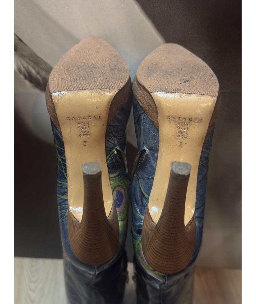 CASADEI Мульти сапоги из лакированной кожи, фото 7