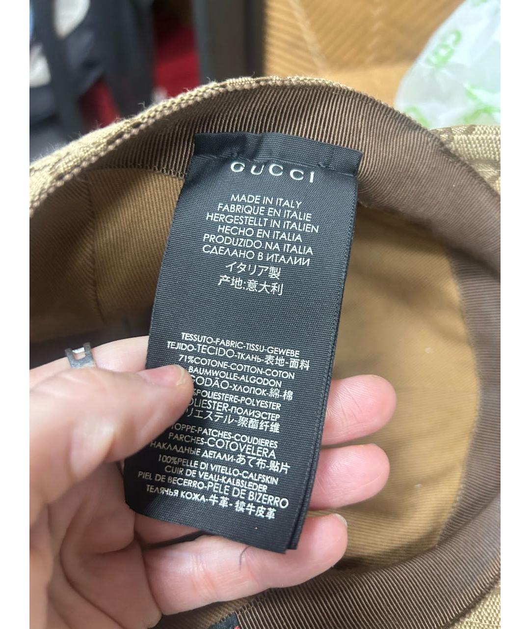 GUCCI Коричневая кепка, фото 7