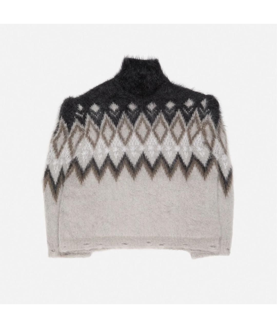 ACNE STUDIOS Бежевый шерстяной джемпер / свитер, фото 5