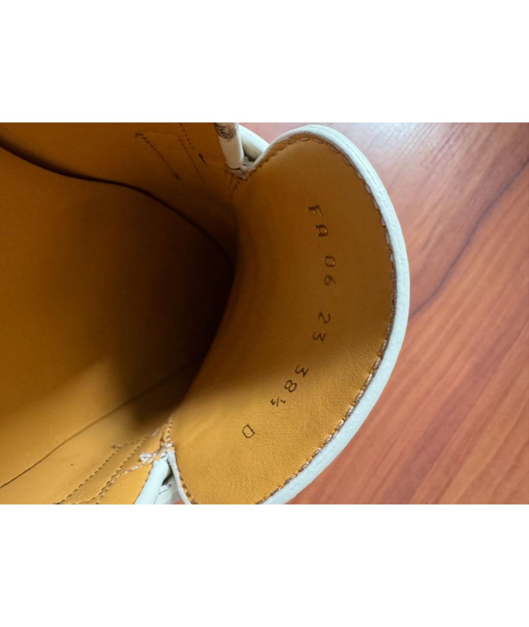 CHRISTIAN DIOR Бежевые кожаные лоферы, фото 5