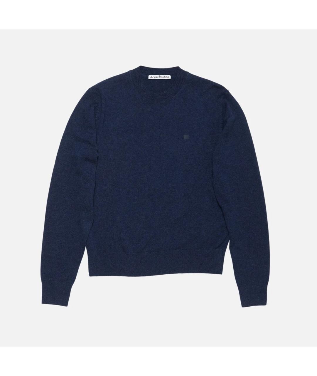 ACNE STUDIOS Темно-синий шерстяной джемпер / свитер, фото 6