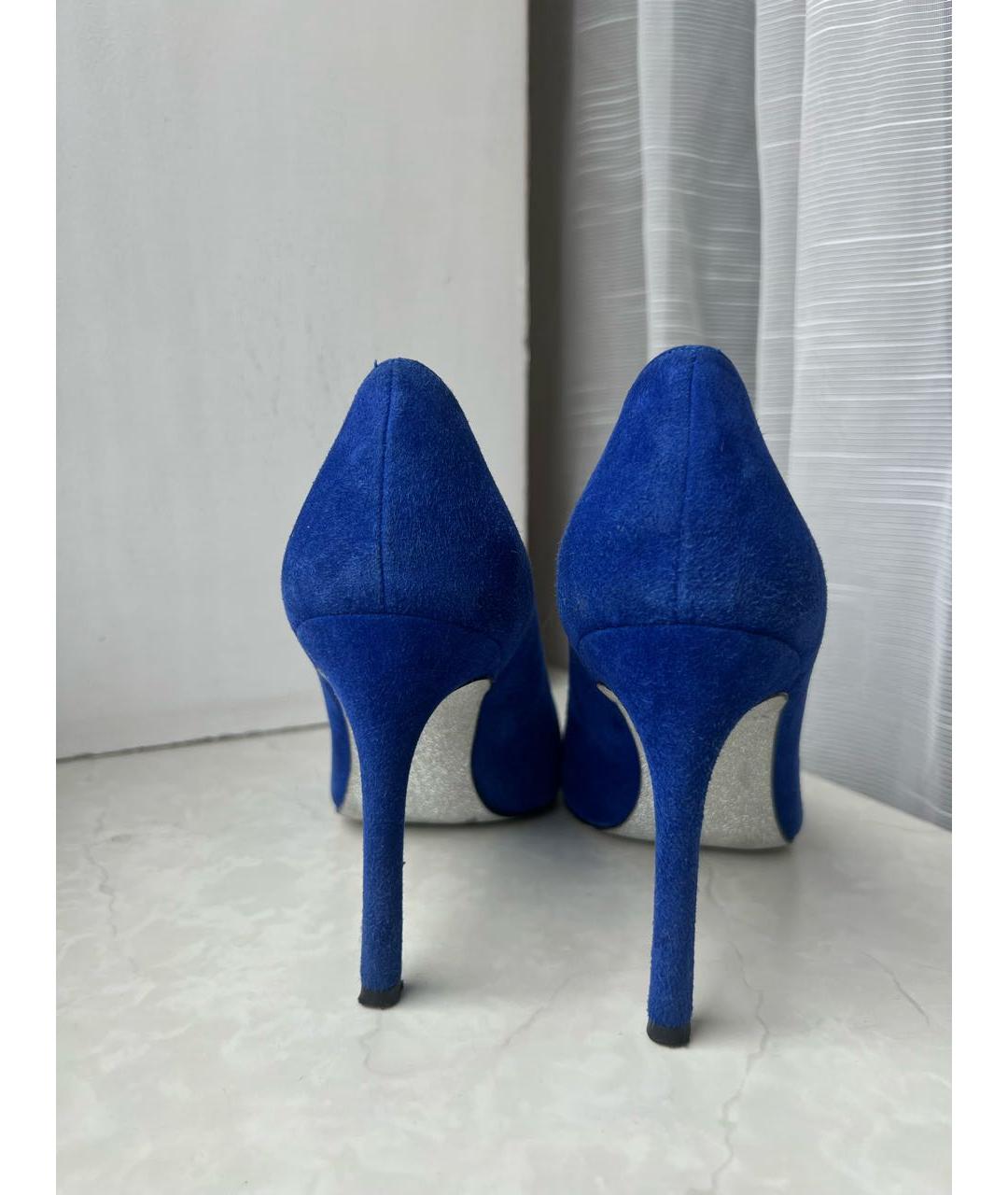 STUART WEITZMAN Синие замшевые туфли, фото 3