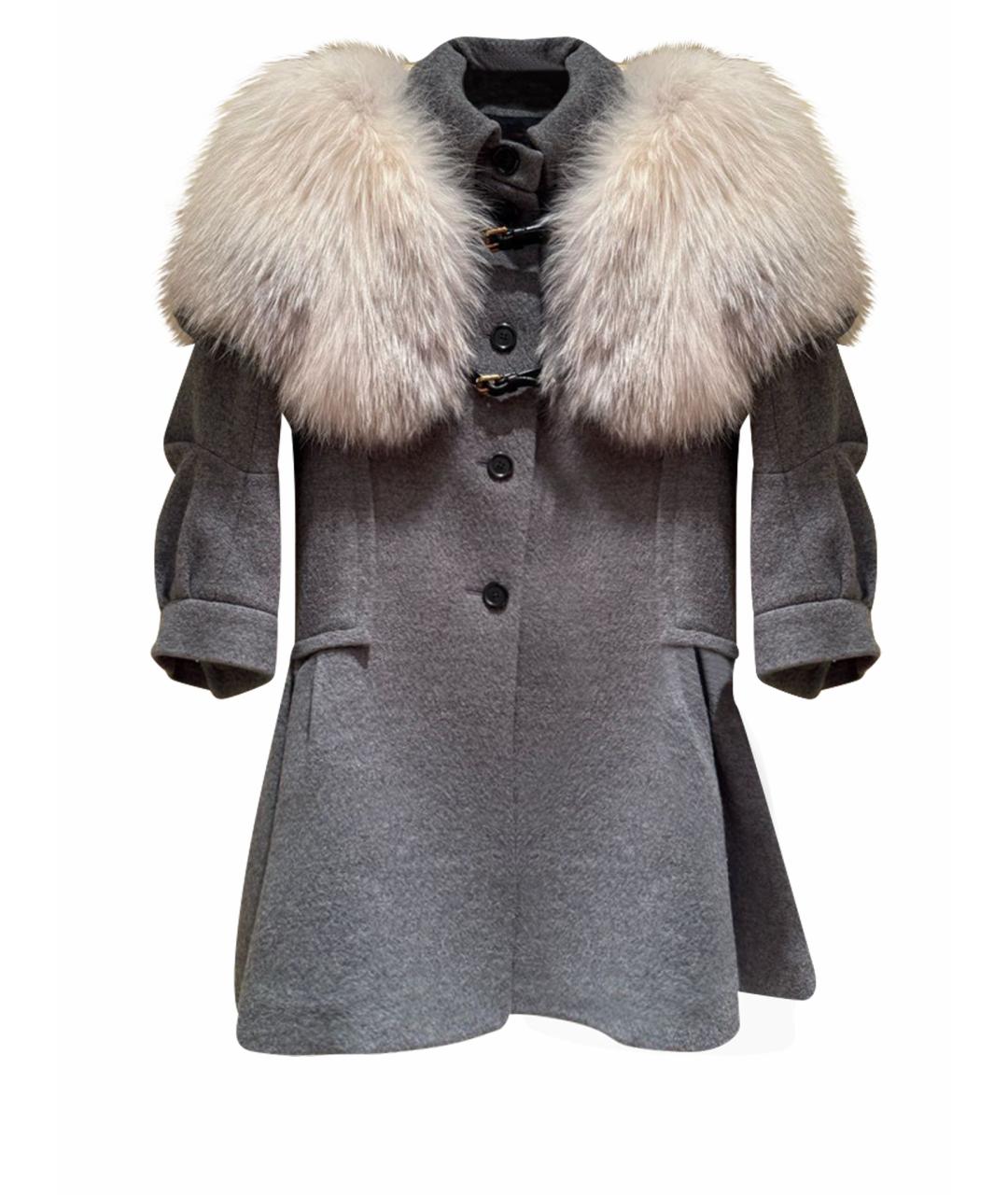 LOUIS VUITTON Серое хлопковое пальто, фото 1