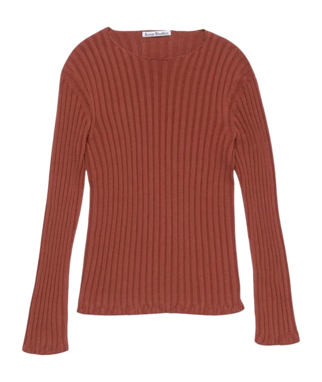ACNE STUDIOS Оранжевый хлопковый джемпер / свитер, фото 7