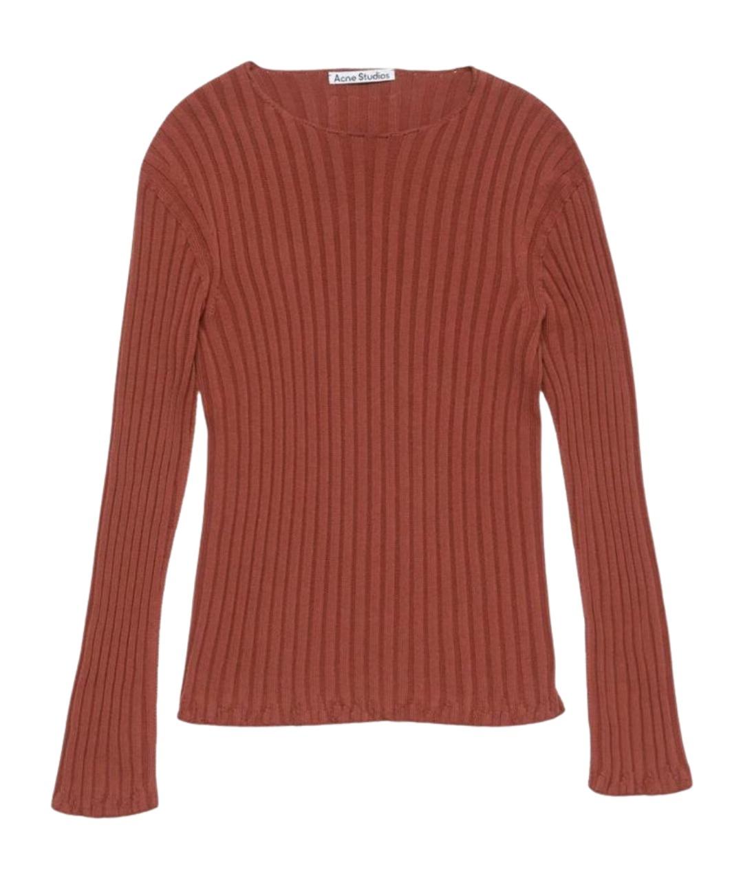 ACNE STUDIOS Оранжевый хлопковый джемпер / свитер, фото 1