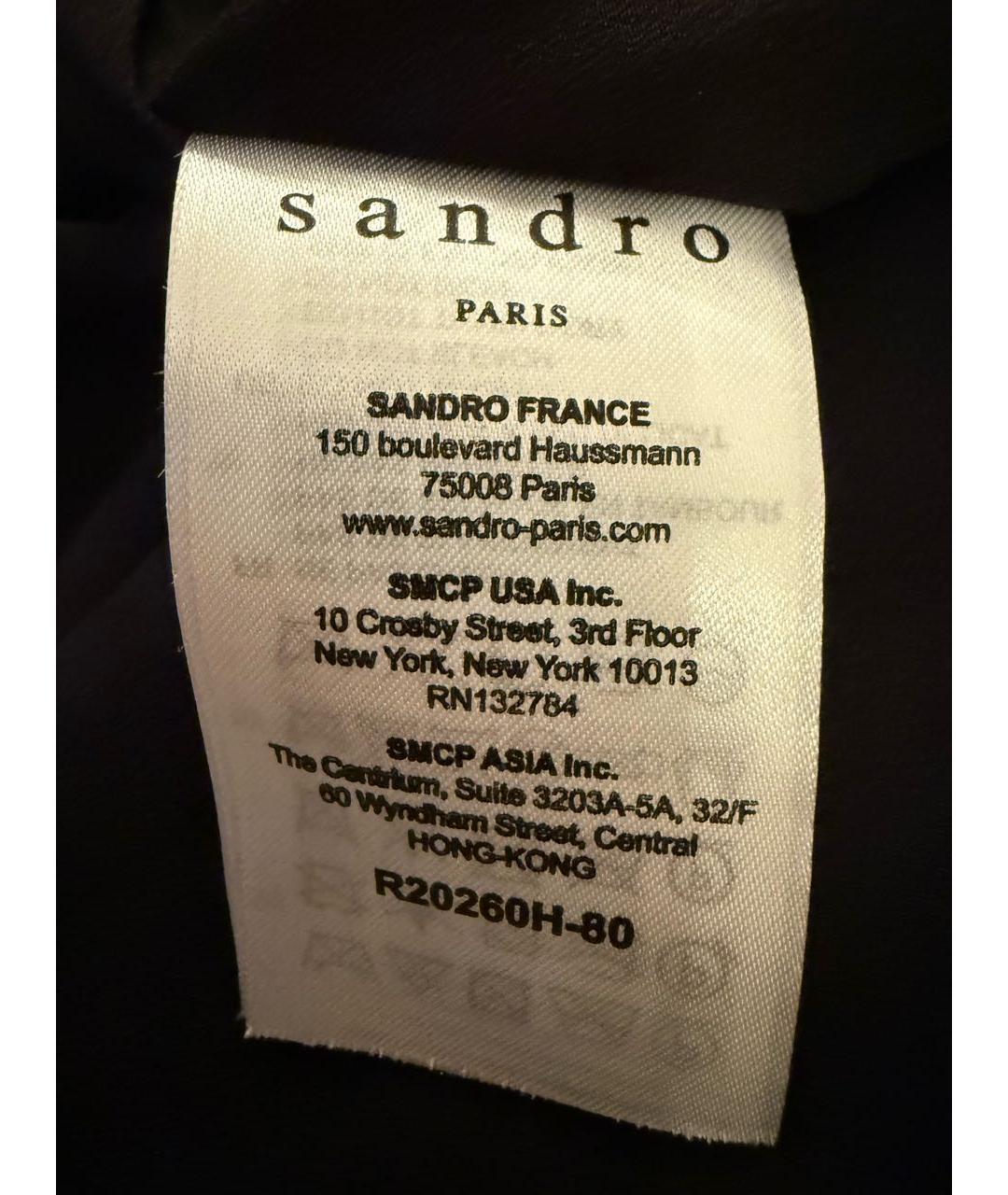 SANDRO Зеленые хлопковое повседневное платье, фото 6