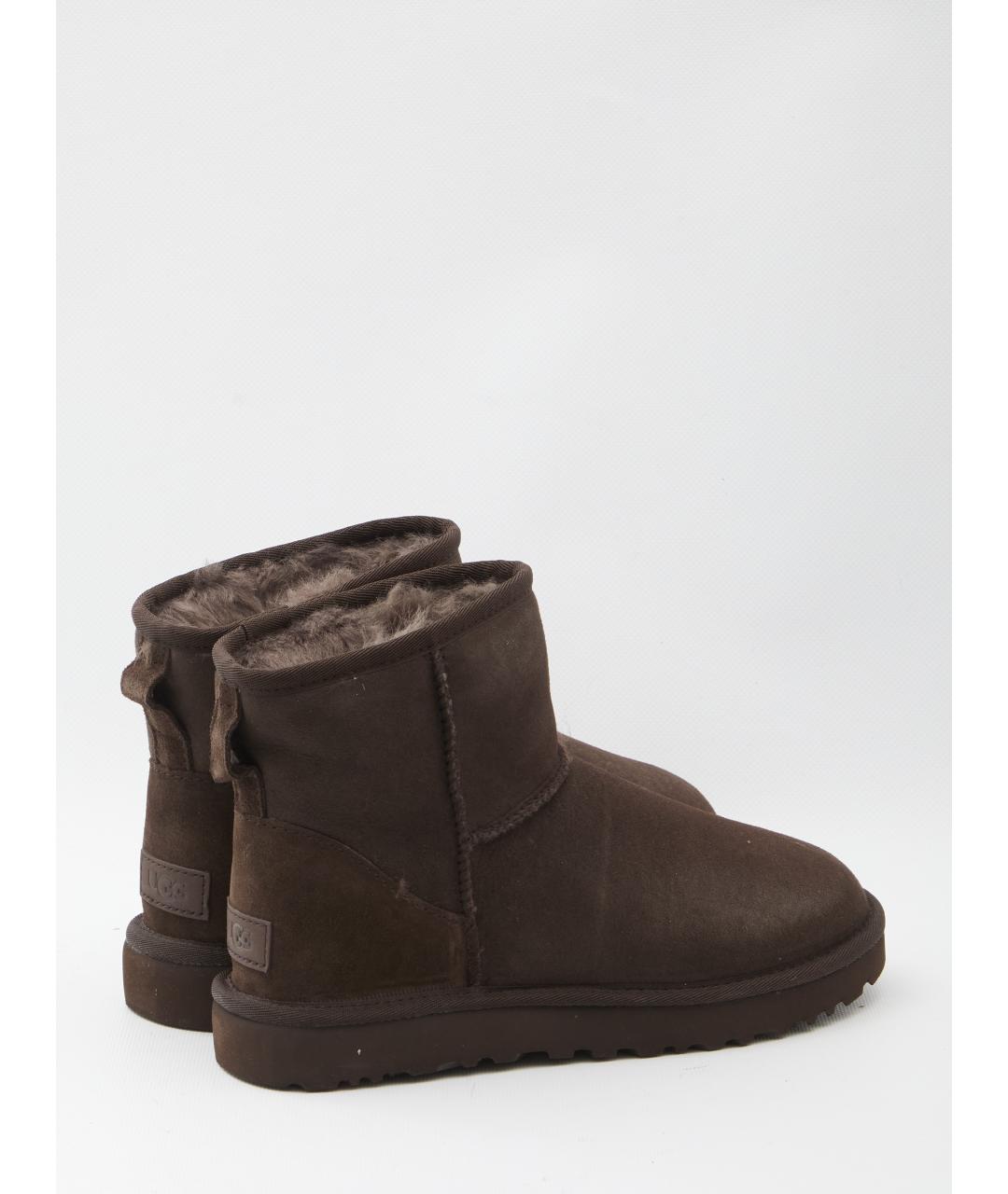 UGG Коричневые нубуковые ботинки, фото 3