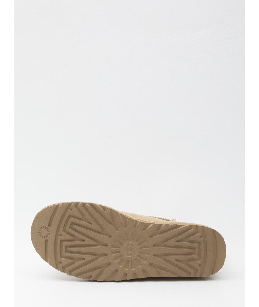 UGG AUSTRALIA Бежевые замшевые ботинки, фото 4