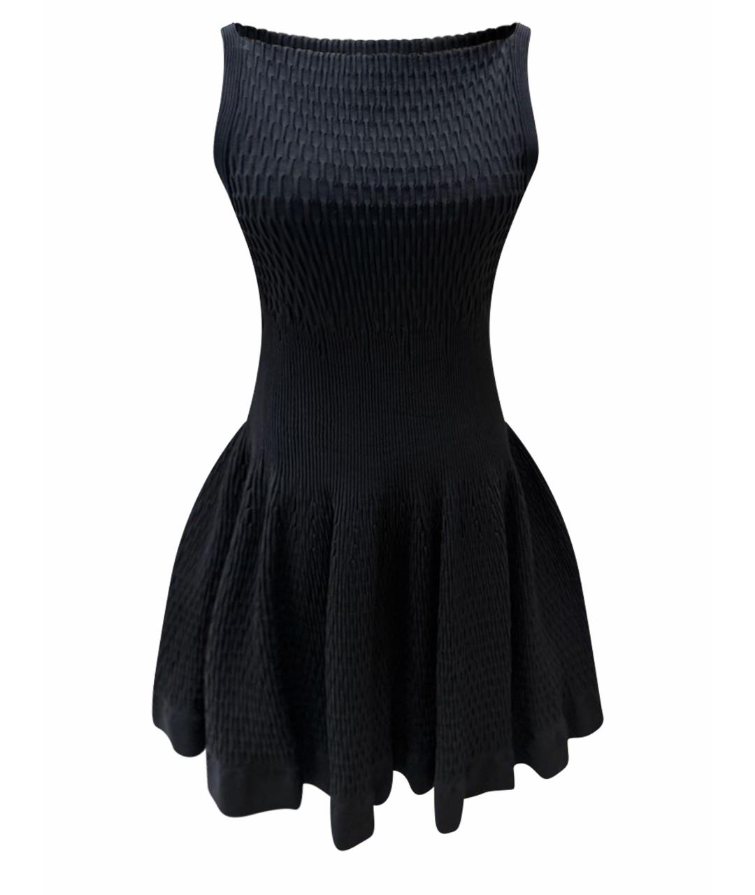 ALAIA Черное вискозное повседневное платье, фото 1