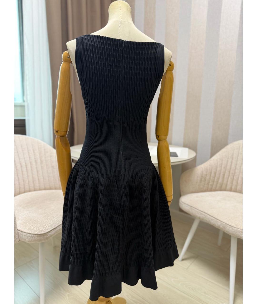 ALAIA Черное вискозное повседневное платье, фото 5