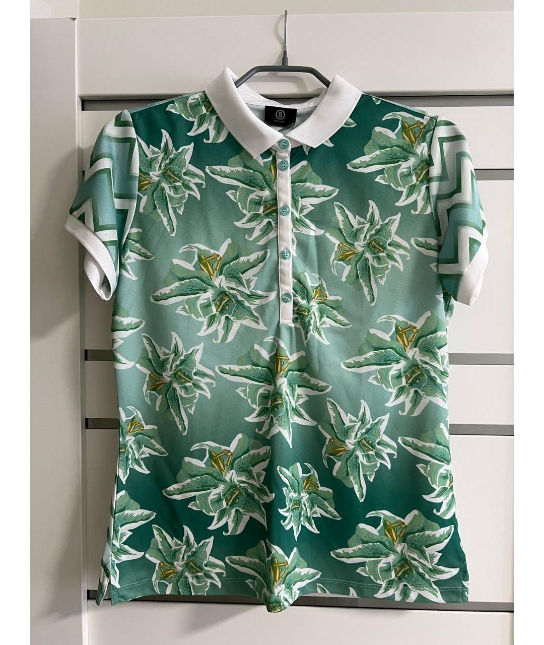 BOGNER Зеленая полиэстеровая футболка, фото 8