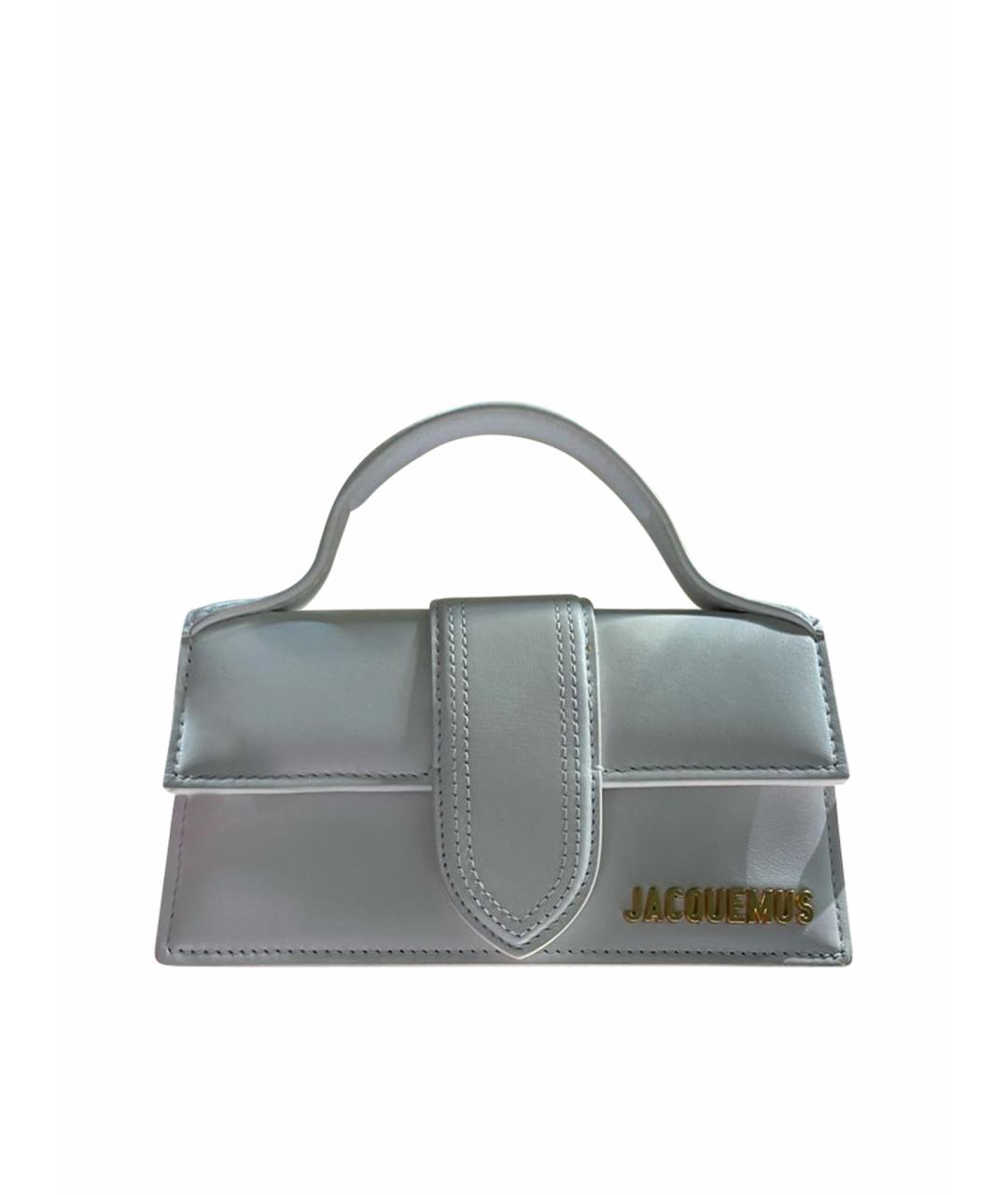 JACQUEMUS Белая кожаная сумка через плечо, фото 1