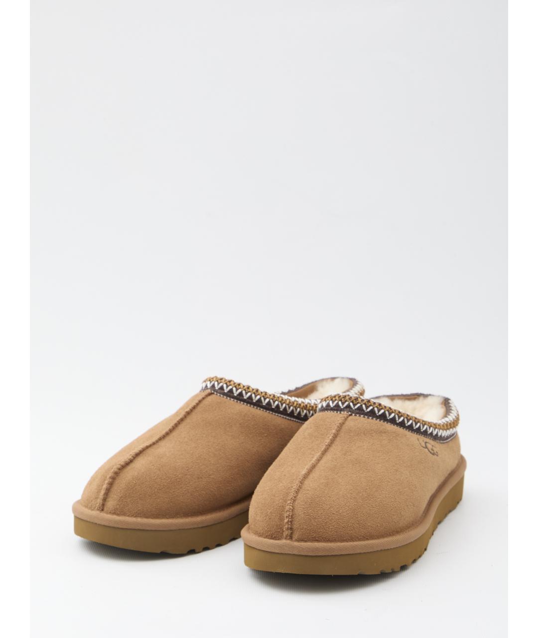UGG AUSTRALIA Бежевые замшевые мюли, фото 2