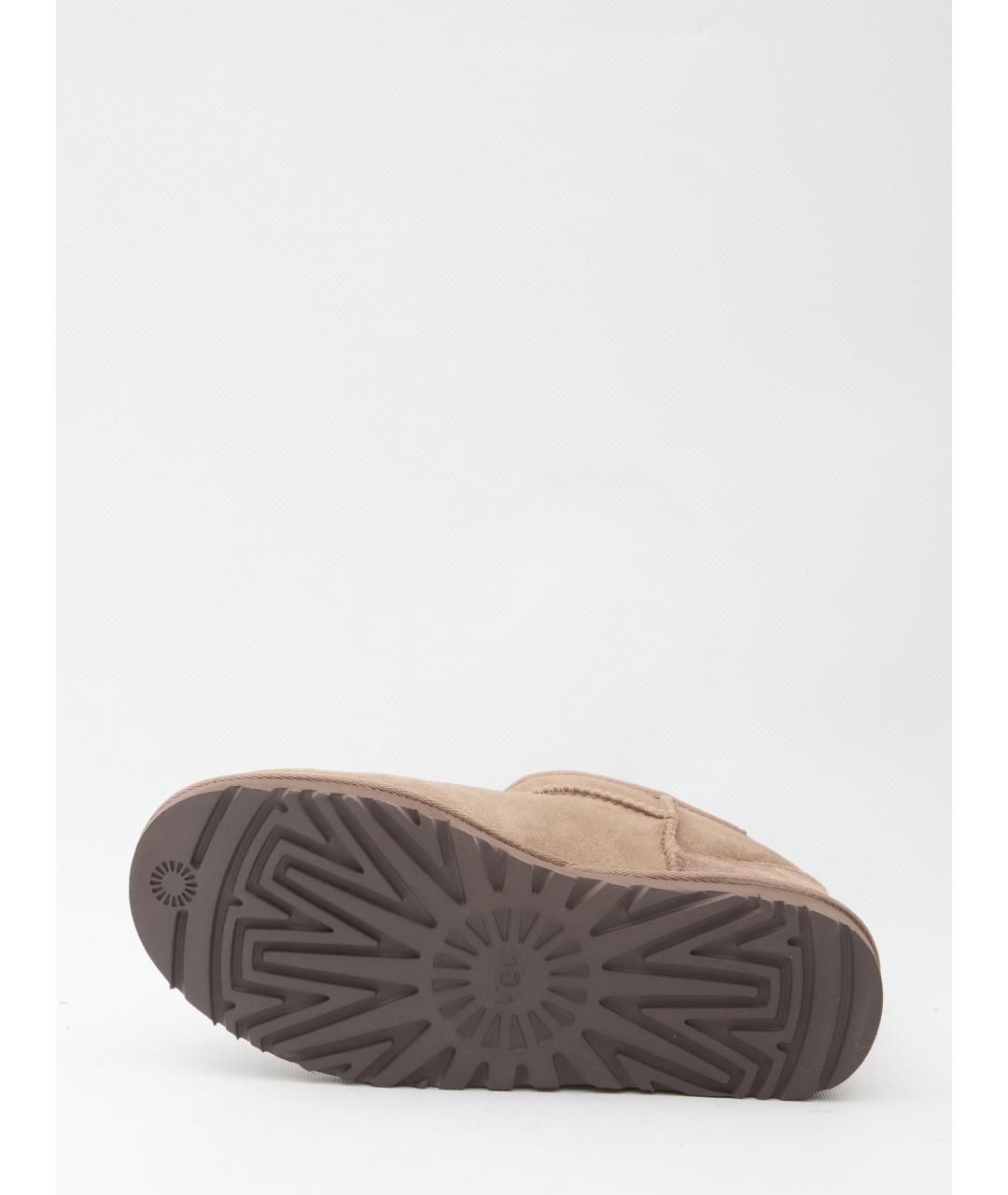 UGG AUSTRALIA Коричневые замшевые ботинки, фото 4