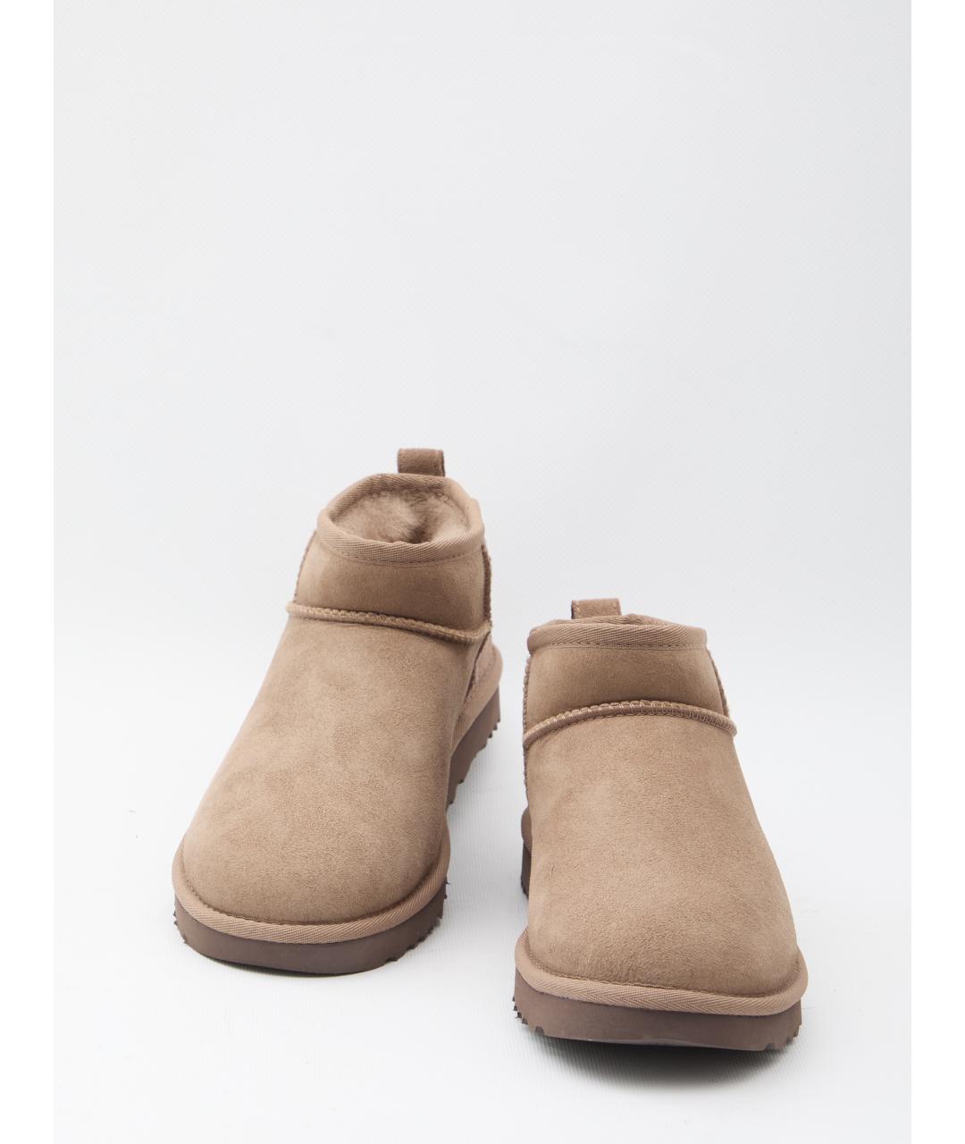 UGG AUSTRALIA Коричневые замшевые ботинки, фото 5