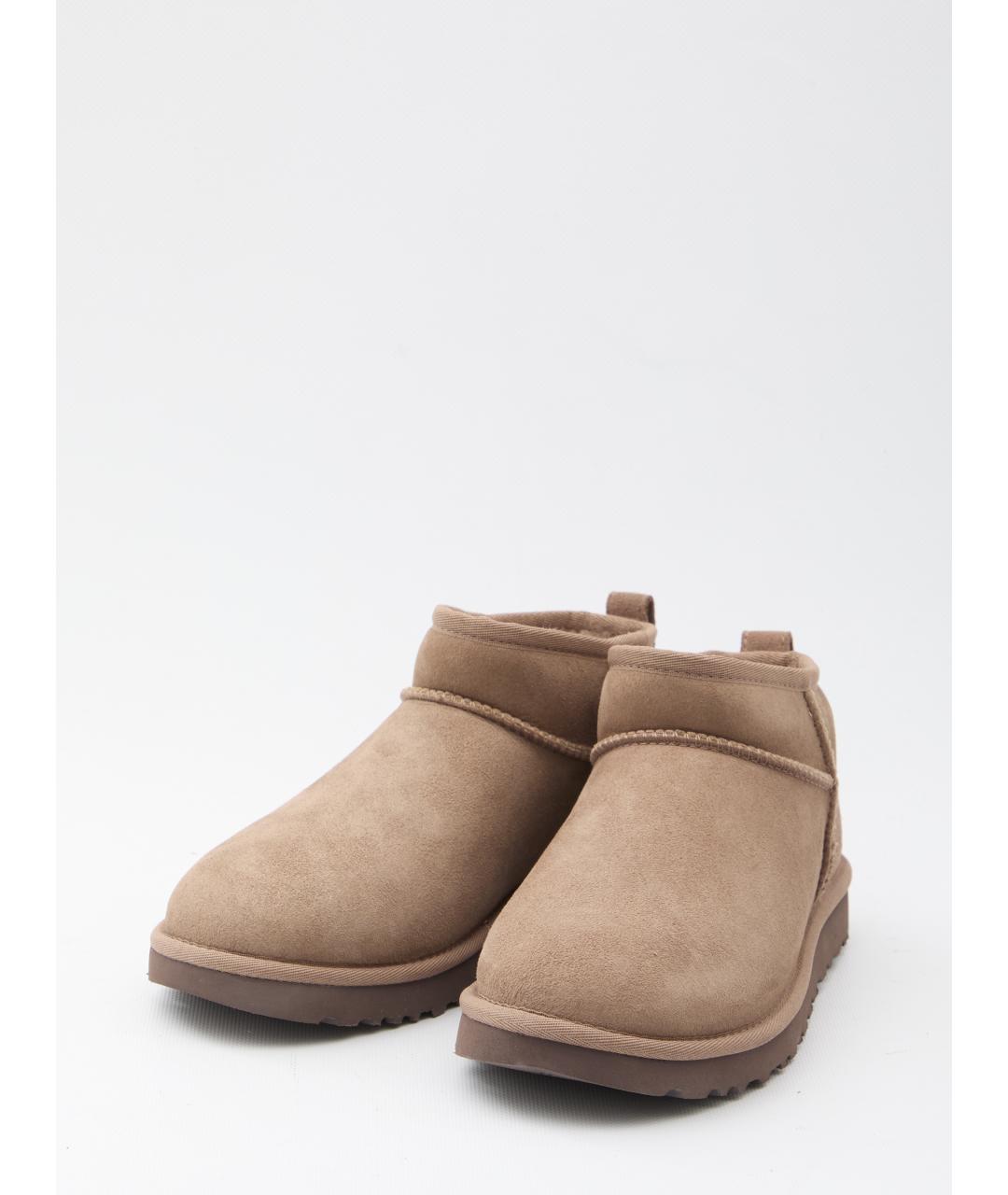 UGG AUSTRALIA Коричневые замшевые ботинки, фото 2