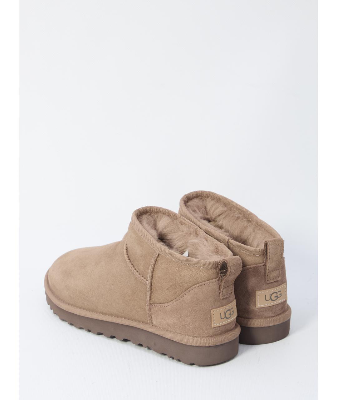 UGG AUSTRALIA Коричневые замшевые ботинки, фото 3