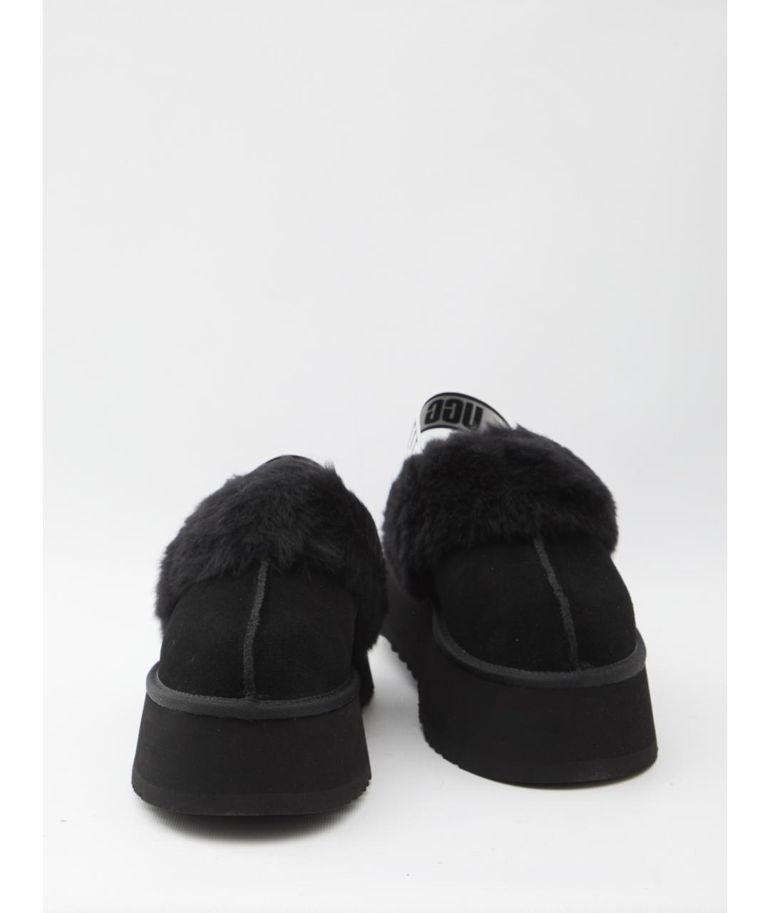 UGG AUSTRALIA Черные кожаные сабо, фото 5