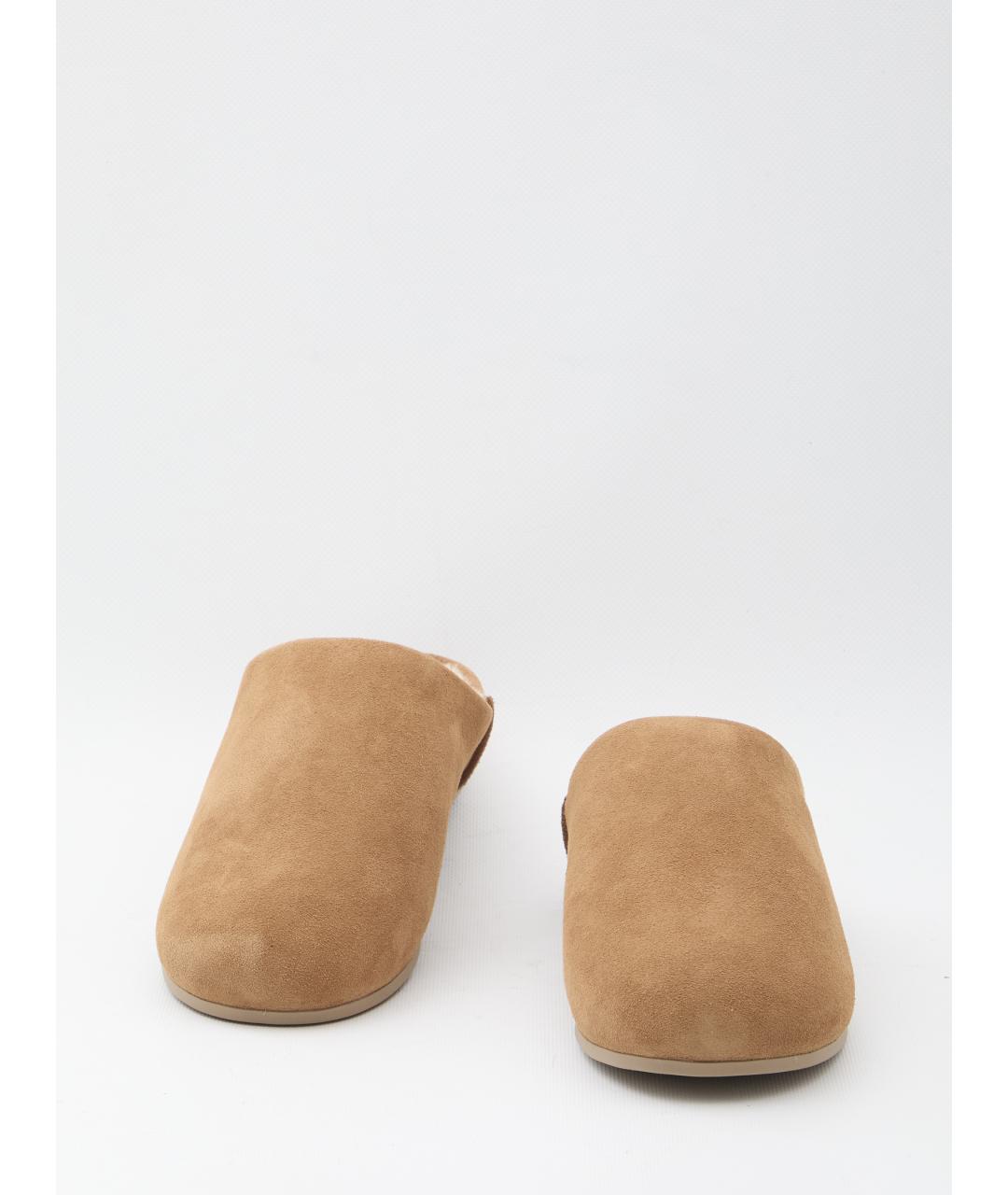 UGG AUSTRALIA Коричневые замшевые шлепанцы, фото 5